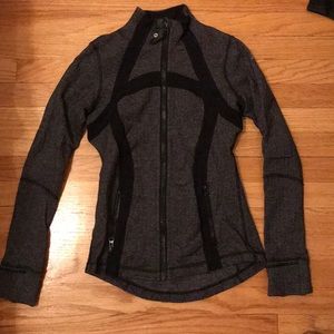 Herringbone athletic jacket